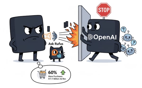 Amazon blocks OpenAI crawlers while deploying Rufus AI for autonomous shopping and ad growth