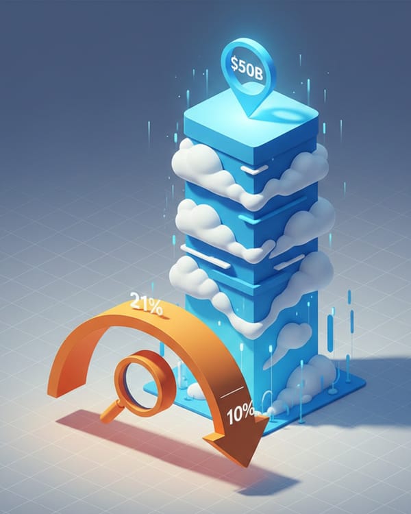 Microsoft search advertising growth declines from 21% to 10% while cloud revenue reaches $50 billion milestone