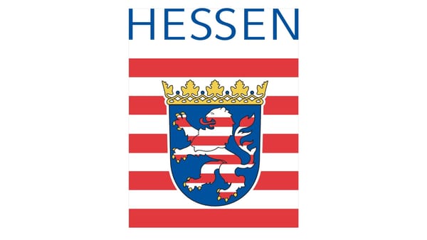 Official coat of arms of Hessen state representing Frankfurt Higher Regional Court jurisdiction.