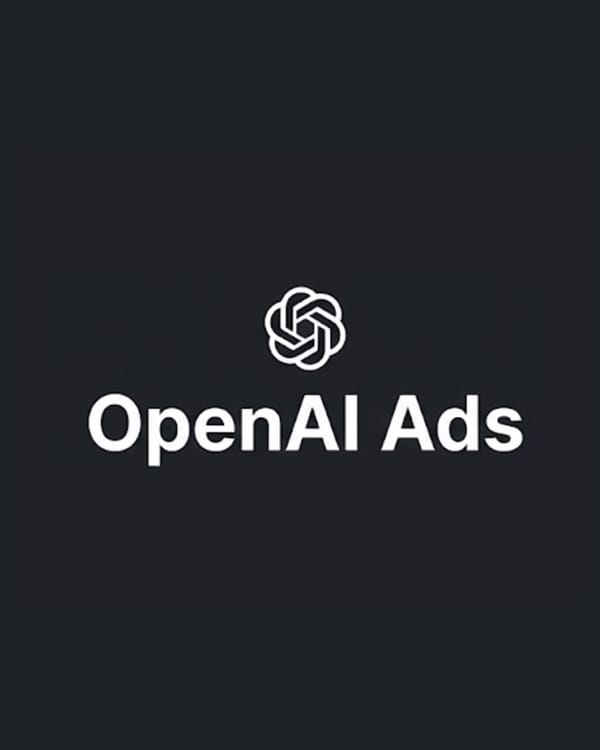 OpenAI logo with "OpenAI Ads" text announcing ChatGPT advertising platform launch January 2026