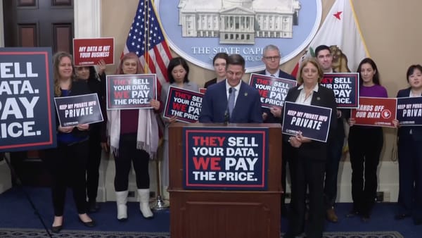 California lawmaker Ward announces AB-1542 to ban sensitive personal information sales at Capitol