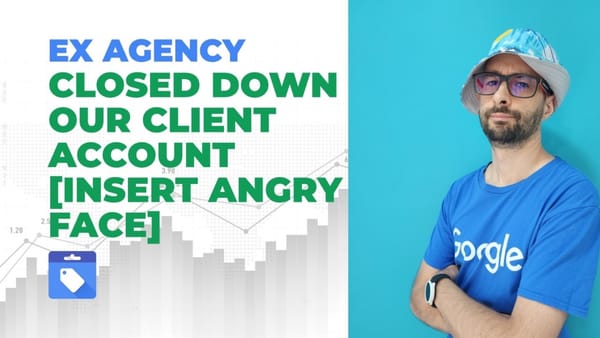 FeedArmy founder reacts to ex-agency closing client's Google Merchant Center account without warning.
