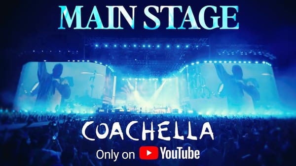 Coachella 2026 main stage livestreamed in 4K on YouTube, April 10-19, Indio, California.