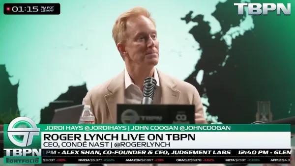 Roger Lynch, CEO of Conde Nast, speaking live on TBPN on May 13, 2026.