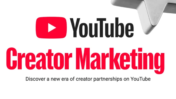 YouTube Creator Marketing Playbook cover with logo and star trophy symbol