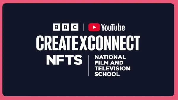 Create x Connect programme logo featuring BBC, YouTube and NFTS branding