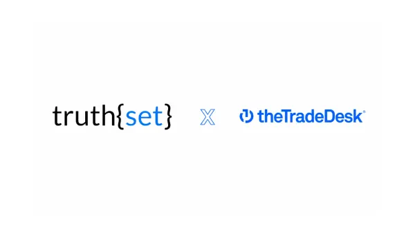 Truthset and The Trade Desk logos side by side announcing UID2 integration.