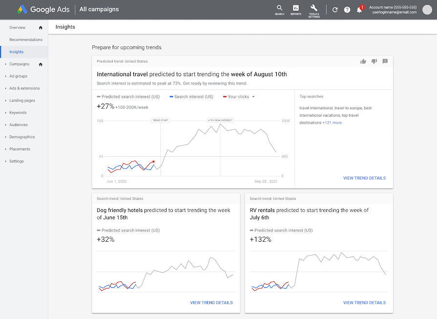Google to revamp Insights page in Google Ads in the coming months