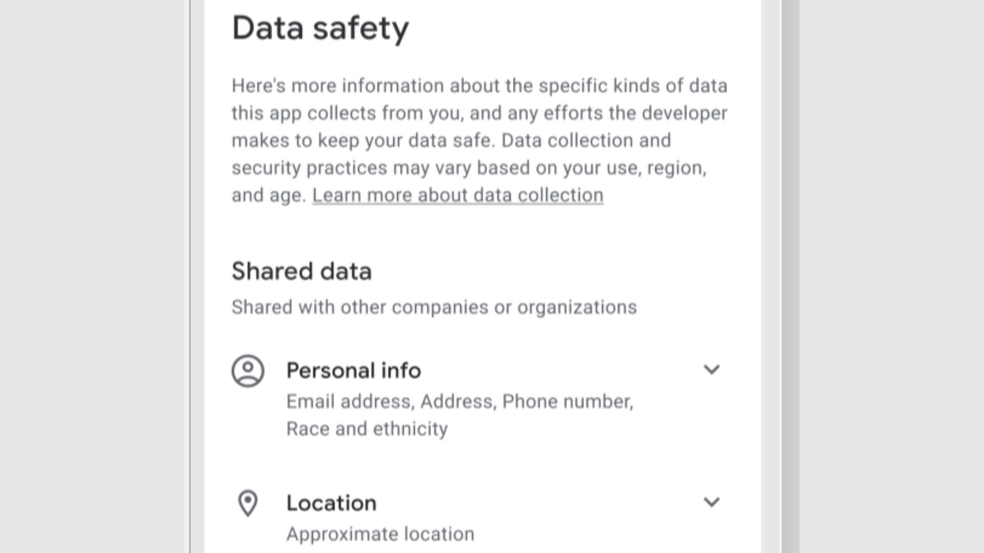 Data safety section in Android Play Store to go live in February 2022