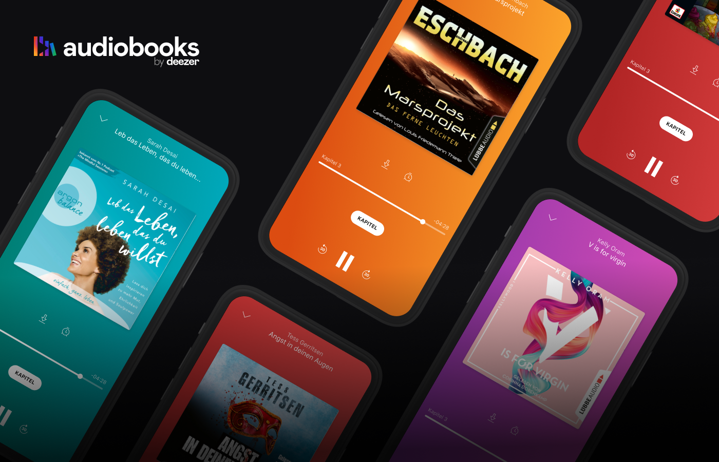Deezer now offers audiobooks for paid users