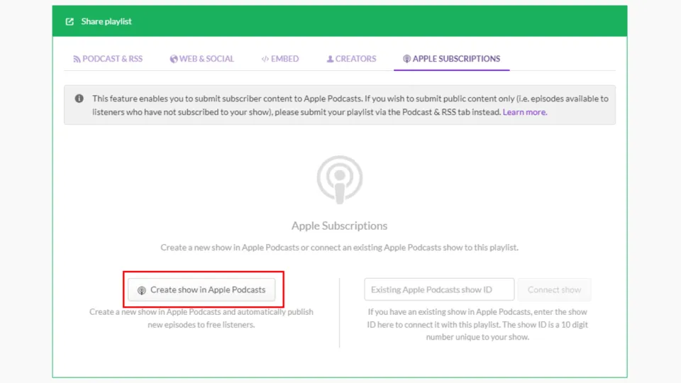 Apple Podcasts Subscriptions supported by Triton Digital