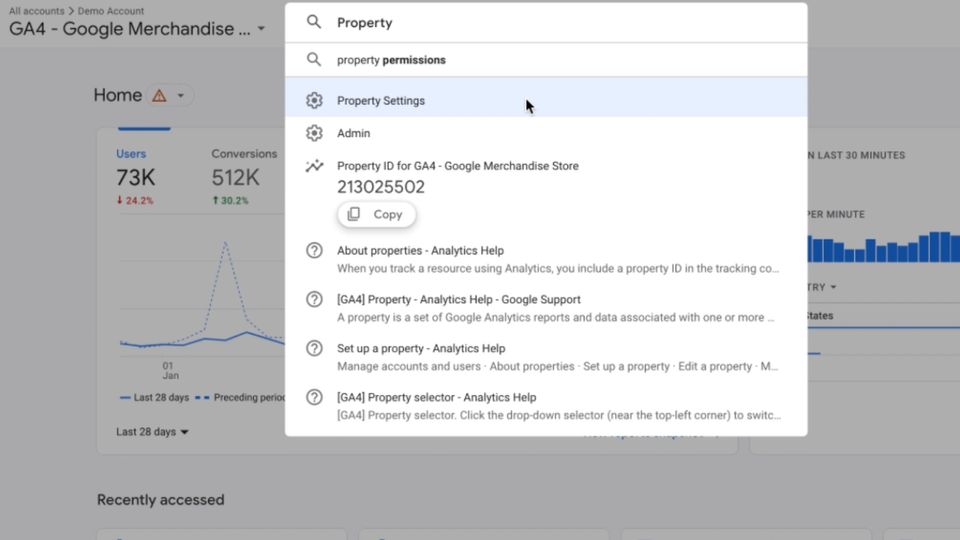 Google updates Google Analytics 4 search bar