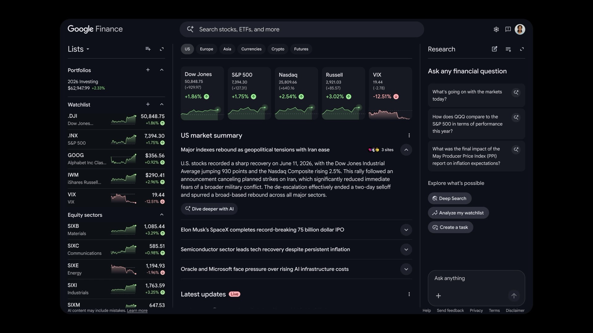 Google Finance exits beta with portfolios, AI tasks, and an Android app